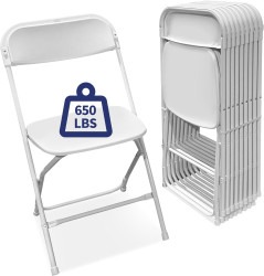White20Folding20Chairs20650lbs20Capacity 1746076286 Tables and Chairs Party Pack (1 Table + 6 Chairs)